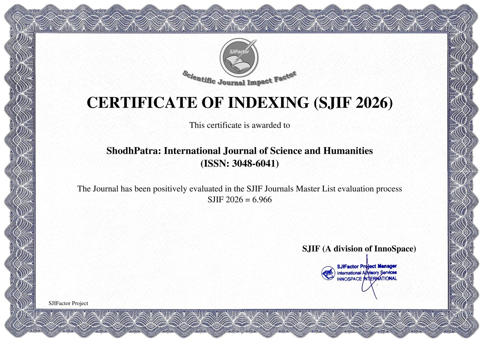 SPIJSH Impact Factor 2026 scaled